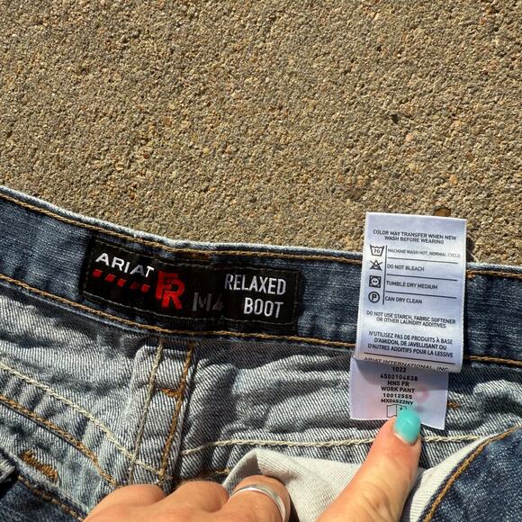 Ariat 34x30 FR M4 Relaxed Basic Boot Cut Jeans 10012555 PAIR #8 - Picture 9 of 10